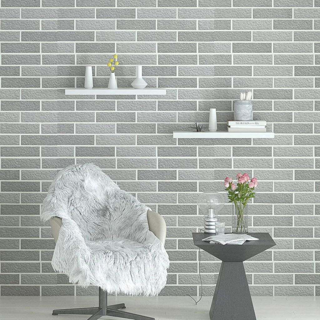 Mensola da Parete, Mensola da Muro, Mensola in Legno MDF, Bianca, Set di 3, 40/40/80x22.9x3.8cm, per Cucina, Bagno, Soggiorno, ECC RG9372ws-2+RG9318ws