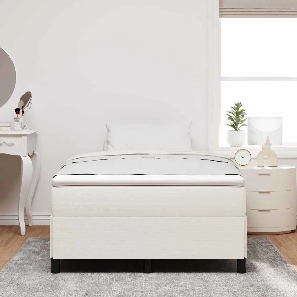 Letto a molle Crema 120 x 200 cm Tessuto in Cords 42006964