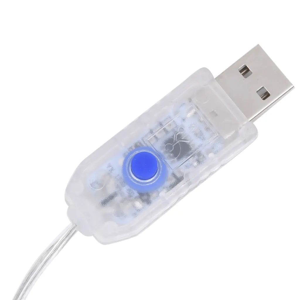 Illuminazione per Albero di Natale 320 LED Blu 375 cm CFW9474265