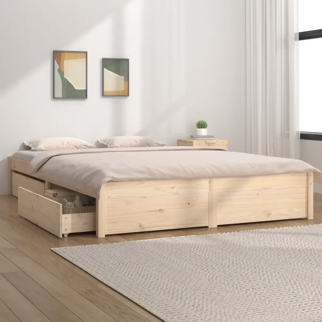 Giroletto con Cassetti-Struttura Letto con contenitore 140x200 cm 107849