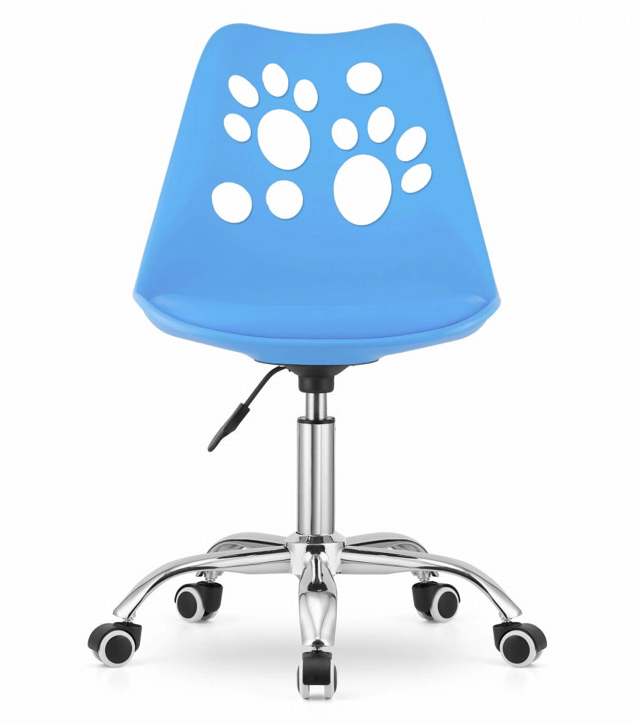 Sedia girevole ergonomica Valora PRINT blu per ufficio domestico