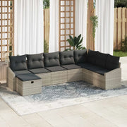 Set Divano da Giardino con cuscino 8 pcs polyrattan 3359331