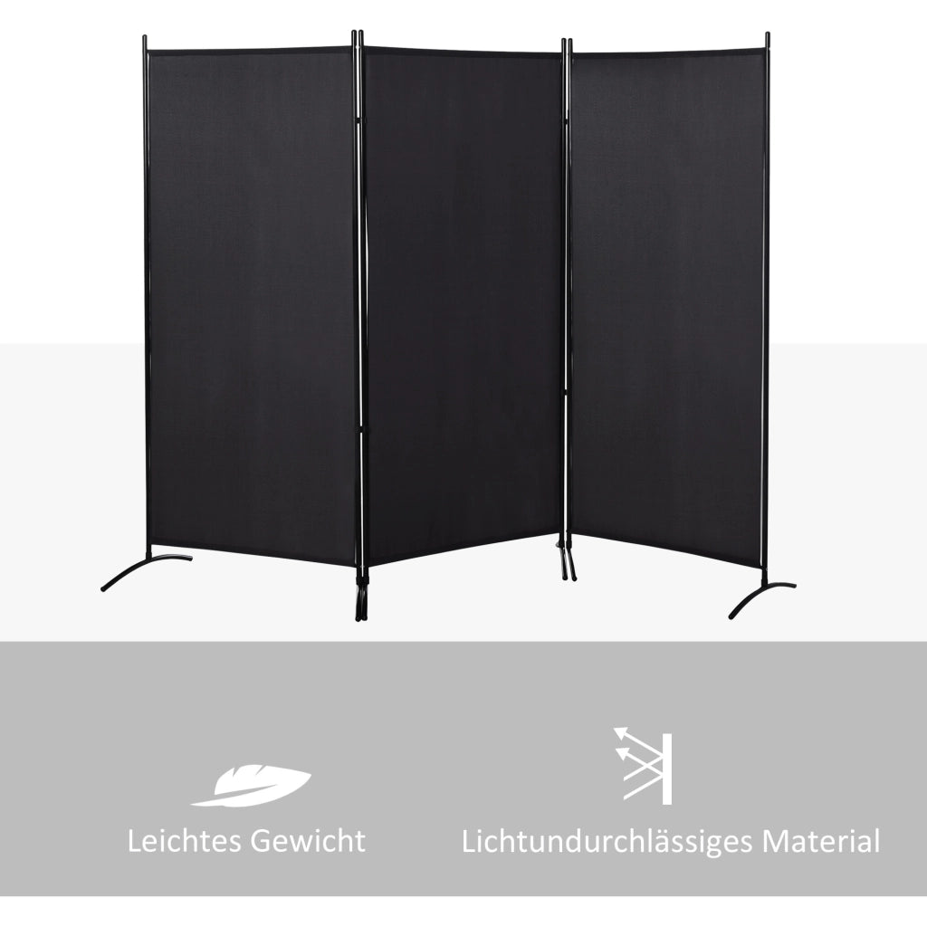 Libreria Divisorio Scaffale ¨C Zephmum ¨C Nero Metallico 3 Pezzi