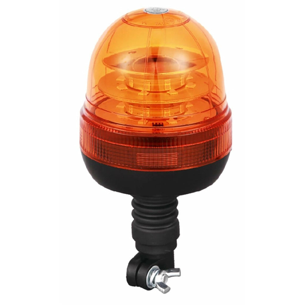 LAMPEGGIANTE GIROFARO 24 LED 12-24V BASE FLESSIBILE 16W MACCHINE AGRICOLE AMA