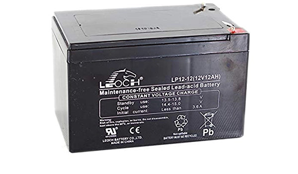 LEOCH-LP12-12 - 12 V 12 ah LP SERIE BATTERIA AGM PIOMBO