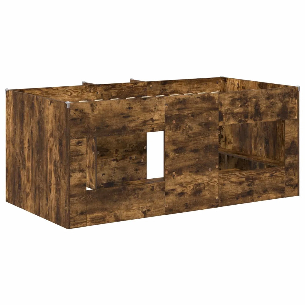 Letto Alto per Bambini Rovere Fumo 80 x 160 cm 3422575
