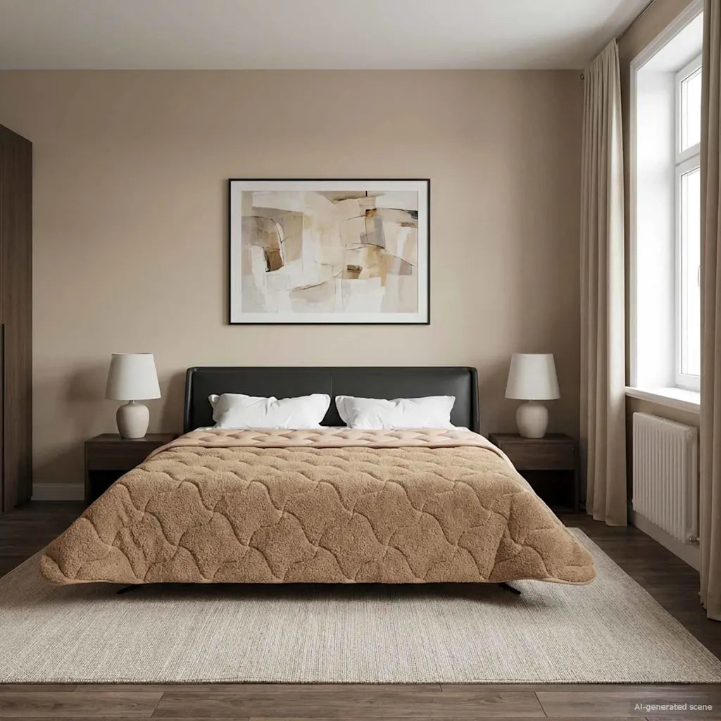Duvet Estivo Talpa 220 x 240 cm Microfibra e Fleece Teddy