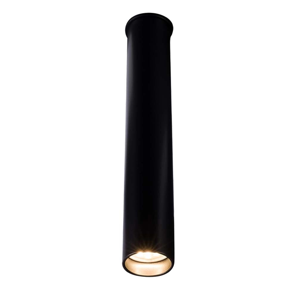 Spot soffitto nero cilindrico 25 cm GU10 4W Yabu 1167 Shilo