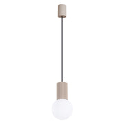 Lampada sospensione moderna taupe vetro sfera G9 Pure Lume