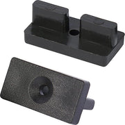 100 pezzi di fissaggio nascosto a distanza 8 mm per tavole in plastica per terrazze - con viti - tavole WPC/BPC