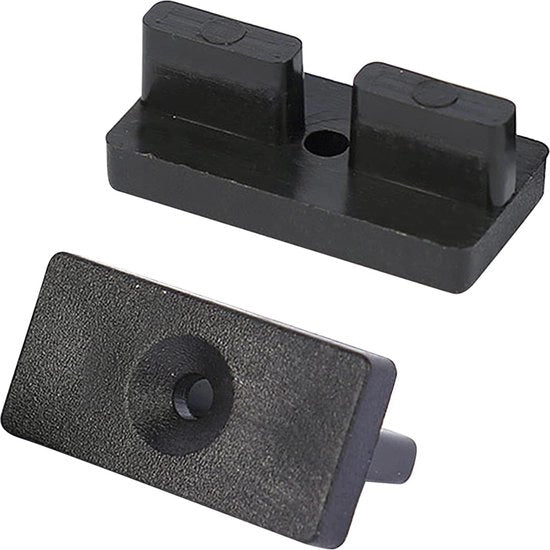 100 pezzi di fissaggio nascosto a distanza 8 mm per tavole in plastica per terrazze - con viti - tavole WPC/BPC