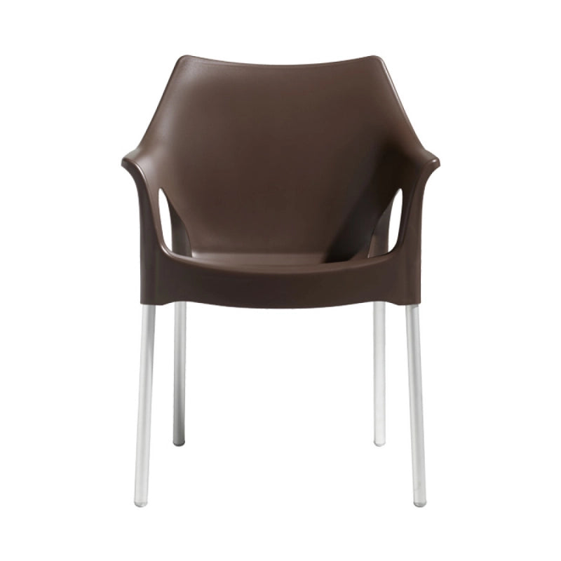 SET 4 SEDIE OLA TECNOPOLIMERO SCAB DESIGN MADE IN ITALY - Cacao 72