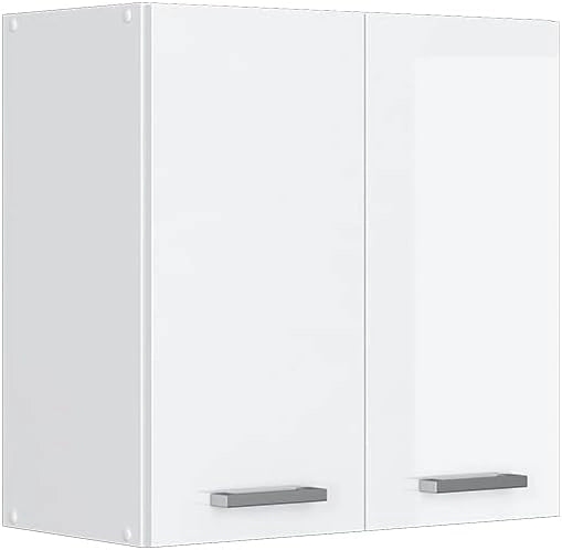 Pensile da cucina R-Line, Bianco lucido, 60 cm, per la libera combinazione all'interno di sistemi cucina modulari
