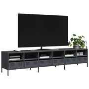 Mobile TV Antracite 202x39x43,5 cm Acciaio Laminato a Freddo 3307157