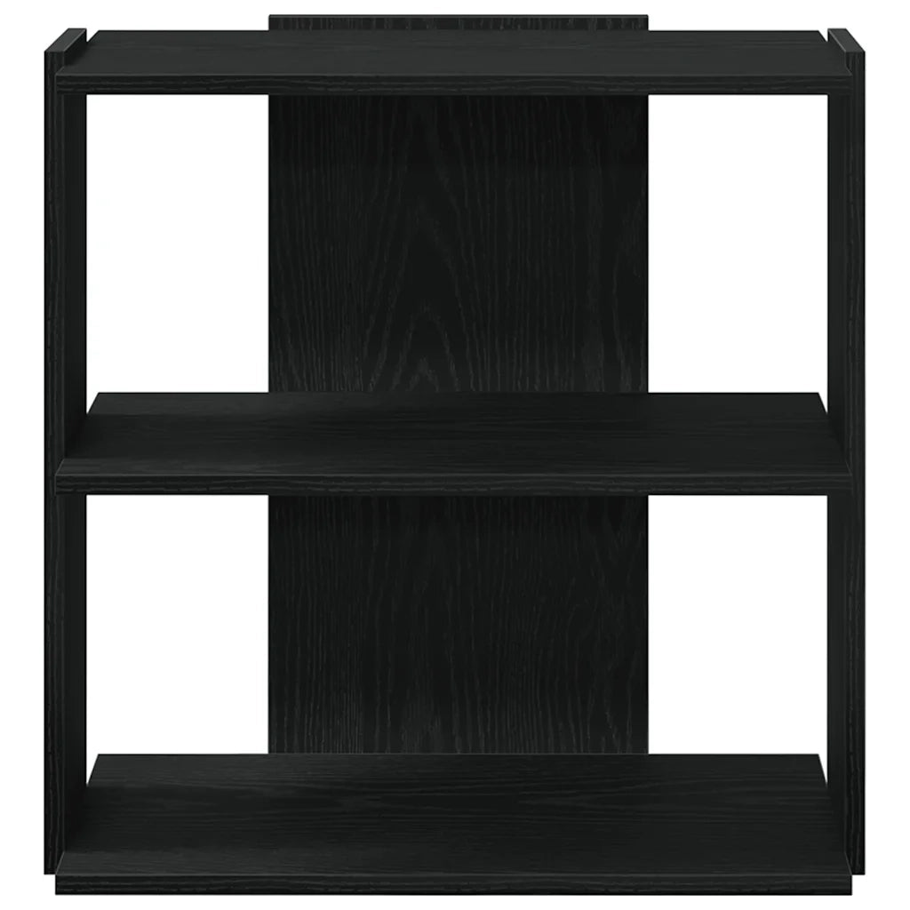 Libreria a 3 Ripiani Nera 60x30x60 cm in Legno Multistrato 860248