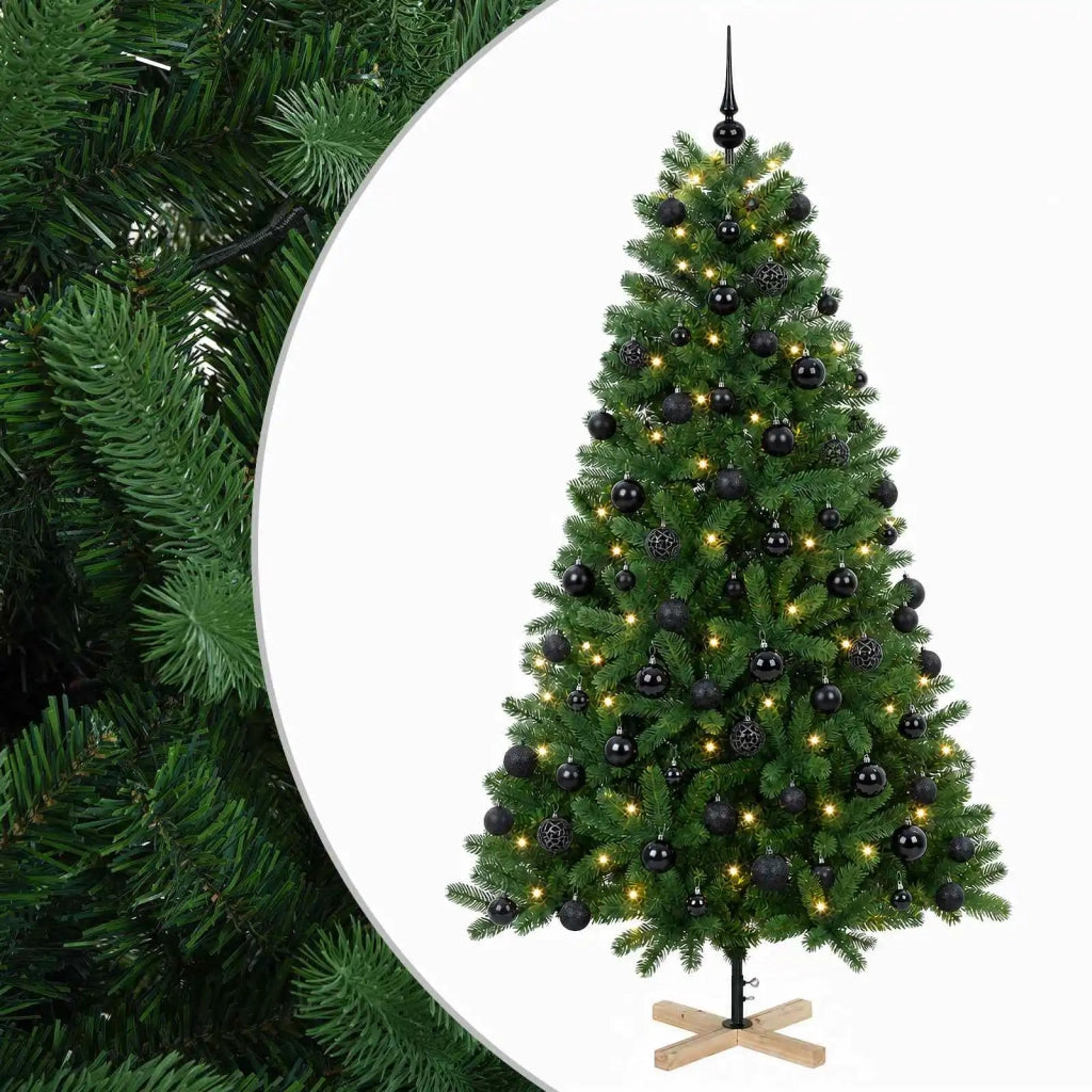 Albero di Natale artificiale con palline 180 cm 300 LED 3461412