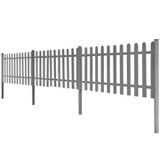 Staccionata con Montanti 3 pz in WPC 600x60 cm 42826