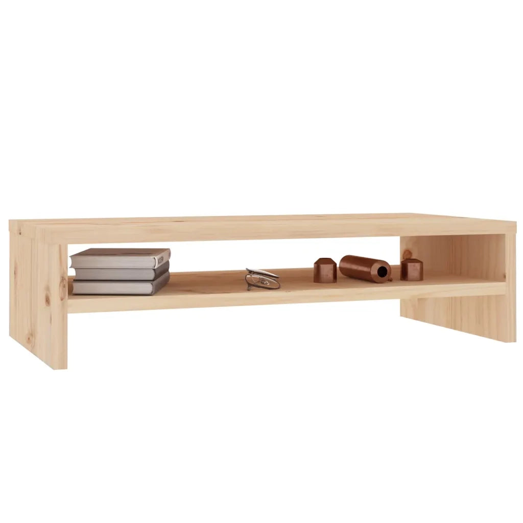 Supporto per Monitor 50x24x13 cm in Legno Massello di Pino 813914