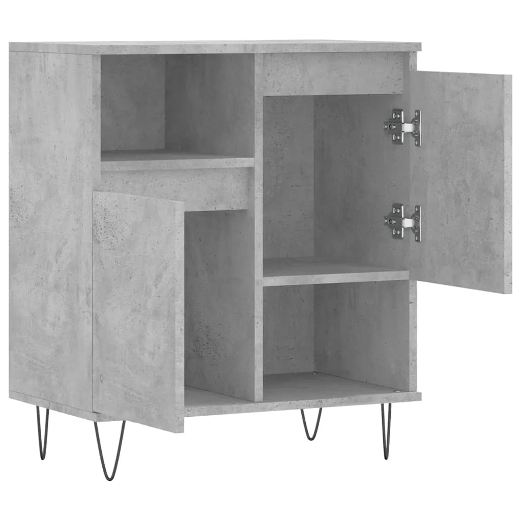 Buffet credenza cassettiera armadio mobile contenitore organizer per cucina soggiorno salotto 60 x 35 x 70 cm legno ingegnerizzato grigio 02_0031987