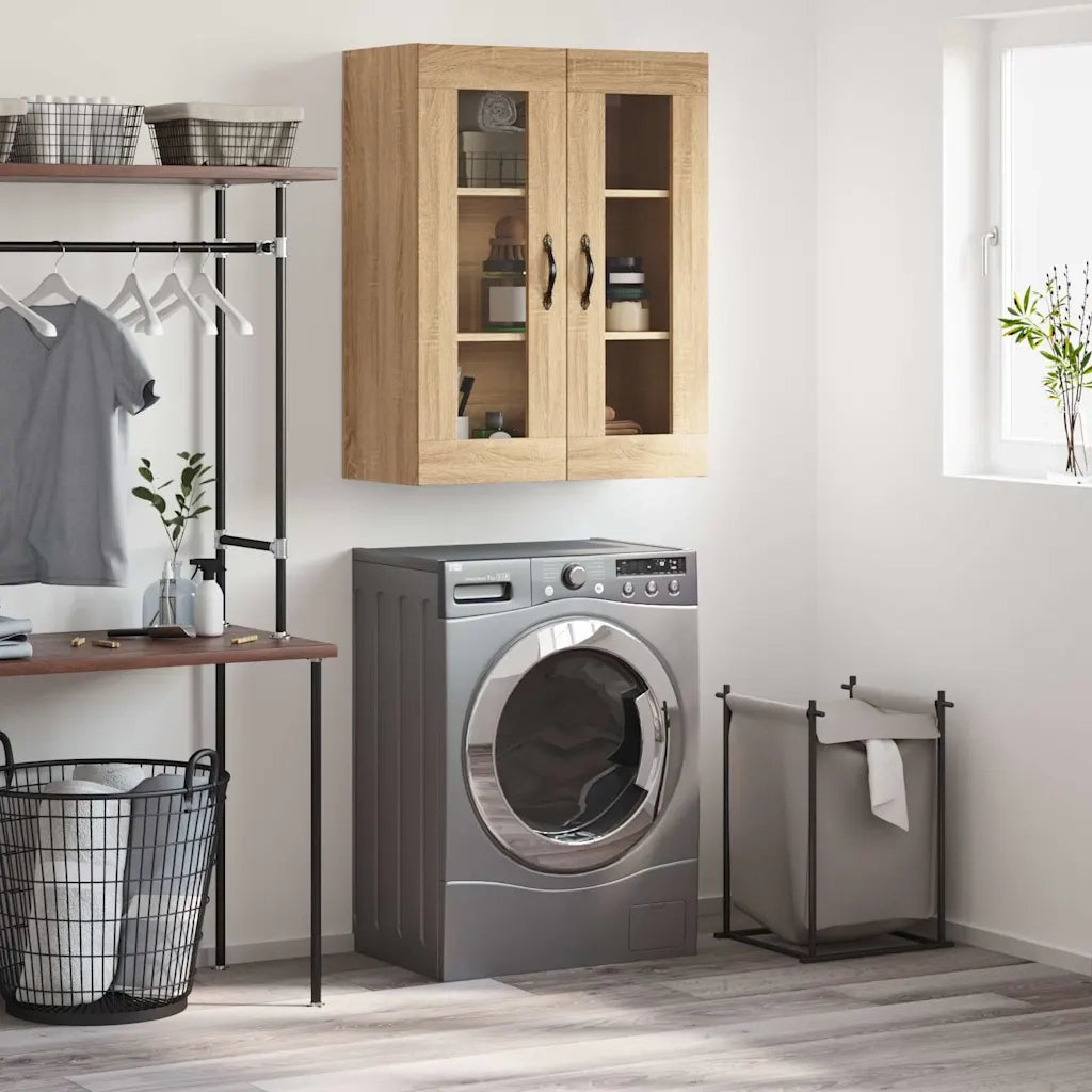 Mobile a Parete Rovere Sonoma 69,5x34x90 cm Legno Multistrato 834989