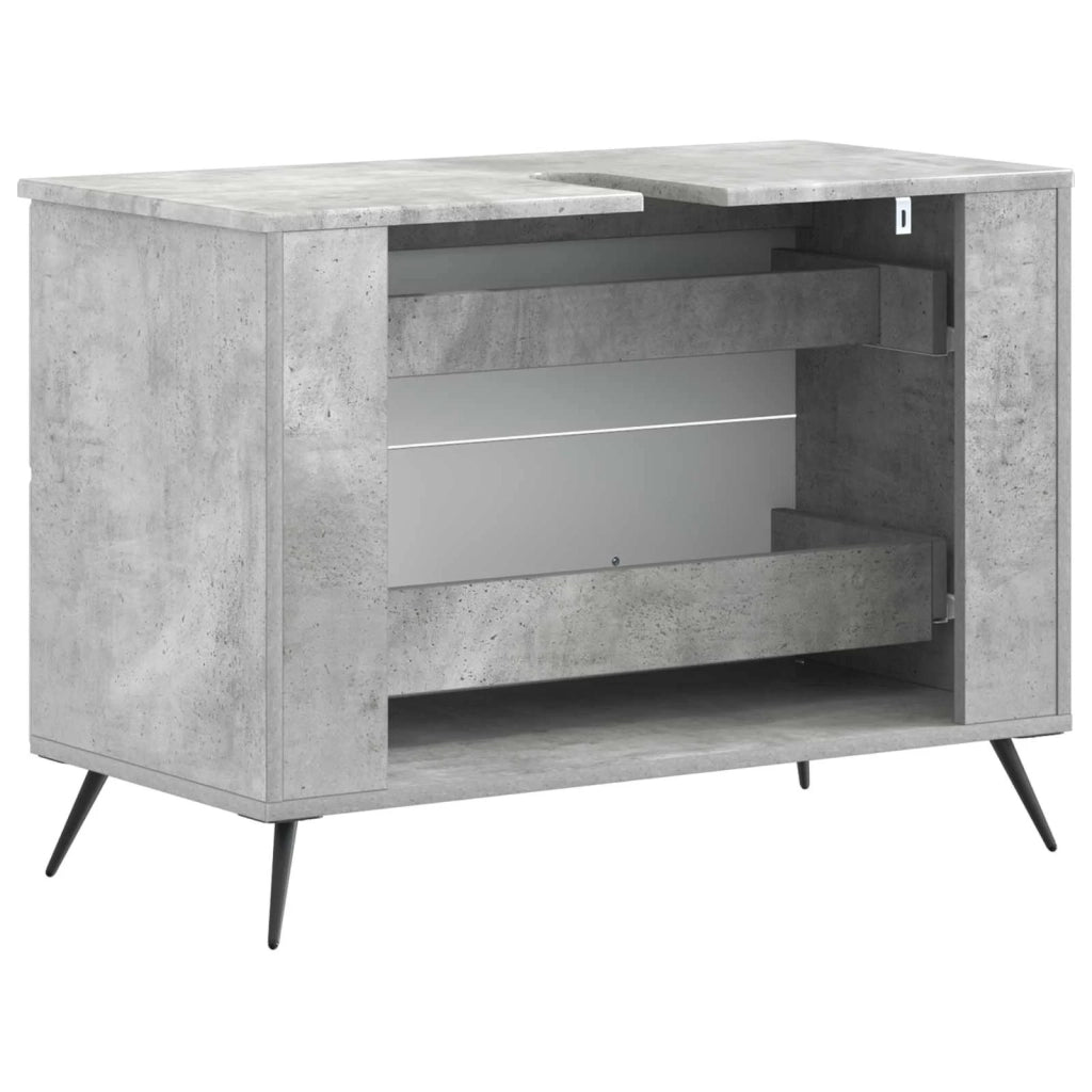 Armadio per Lavabo da Bagno BREDA Grigio Cemento 897458