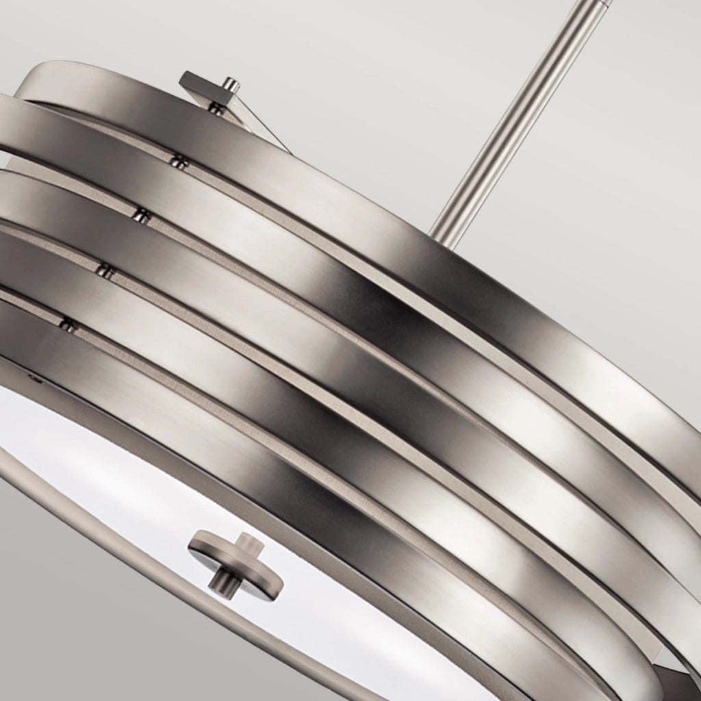 Lampada sospensione Roswell nichel spazzolato 3xE27 Kichler
