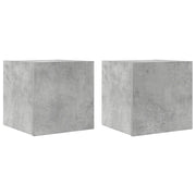 Mobili Porta TV a Parete 2pz | Armadietto TV | Mobile Porta TV Grigio Cemento 30,5x30x30 cm