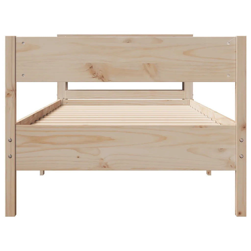 Letto senza Materasso 75x190 cm in Legno Massello Pino 3306210
