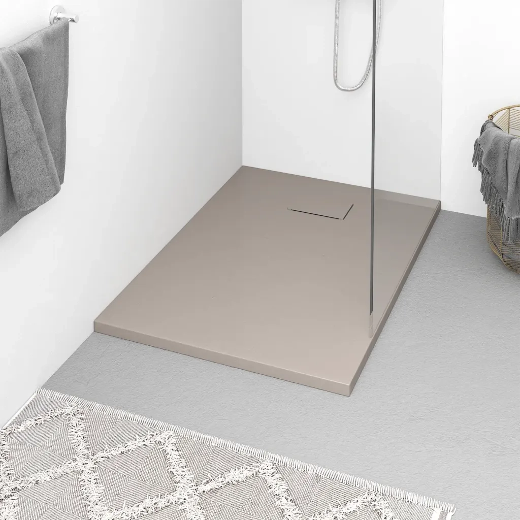 Piatto Doccia in SMC Marrone 100x70 cm CFW8063449