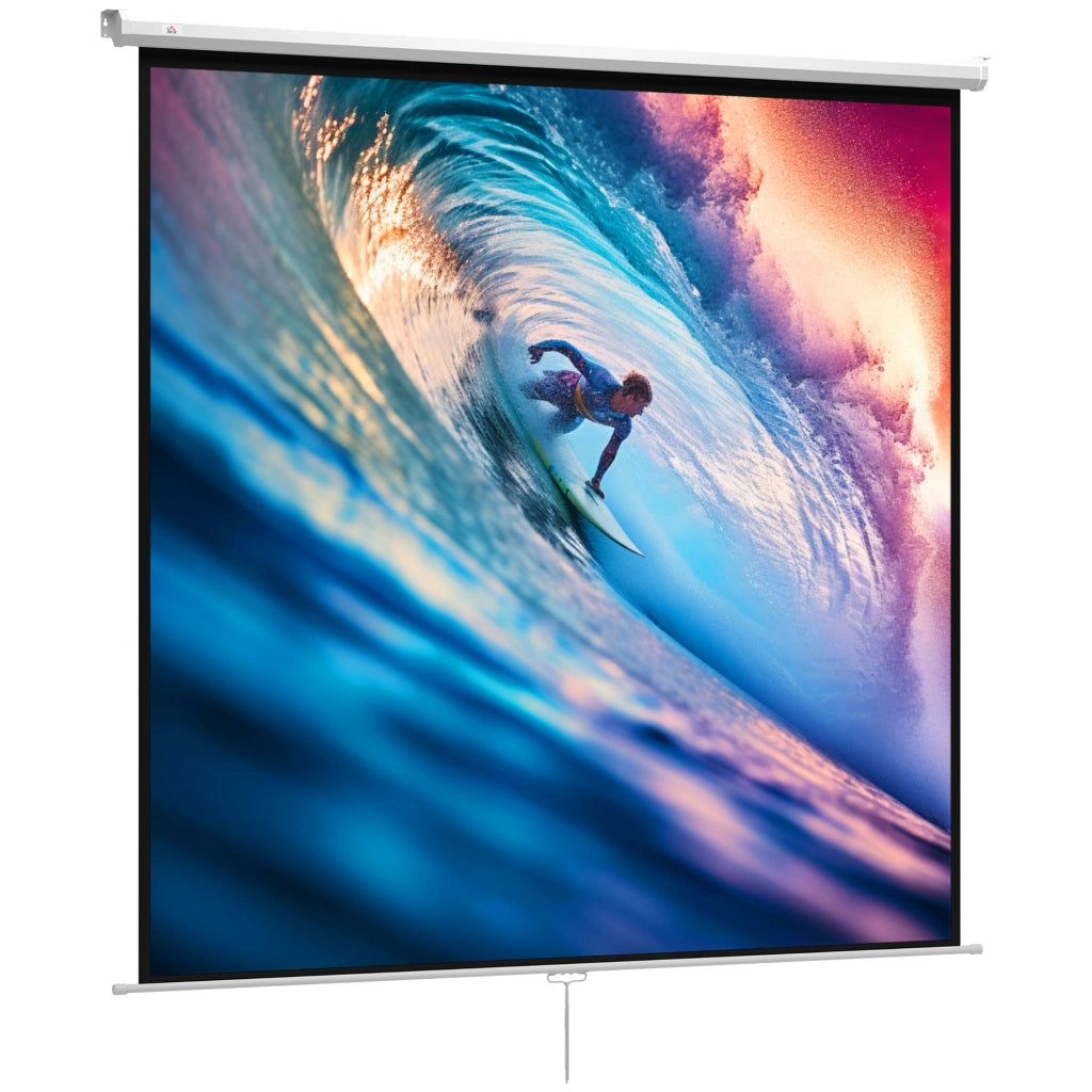 Schermo per Proiettore 120" Formato 1:1, Angolo di 160¡ã e Montaggio a Soffitto o Parete
