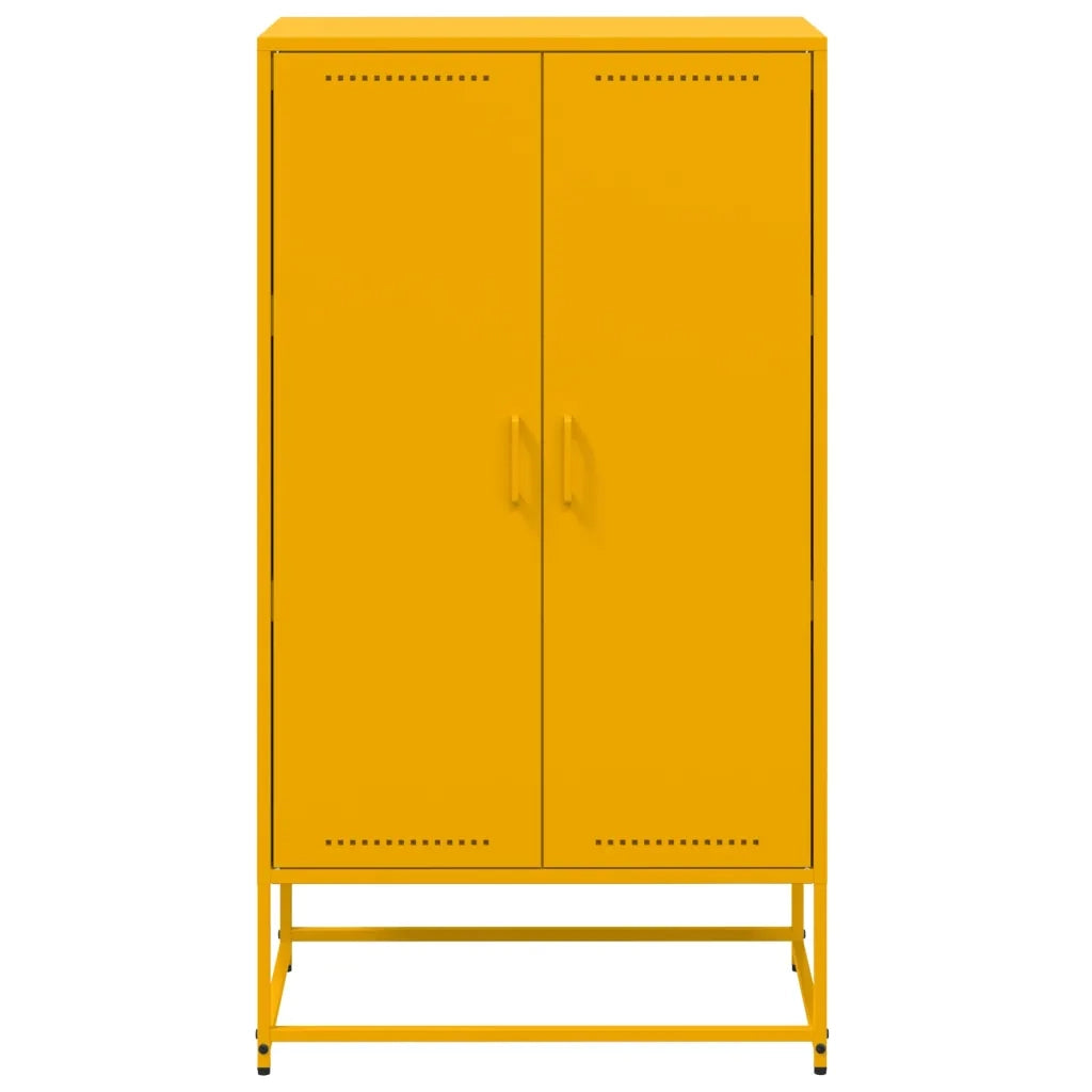 Credenza Giallo Senape 68,5x38,5x123,5 cm in Acciaio 846497