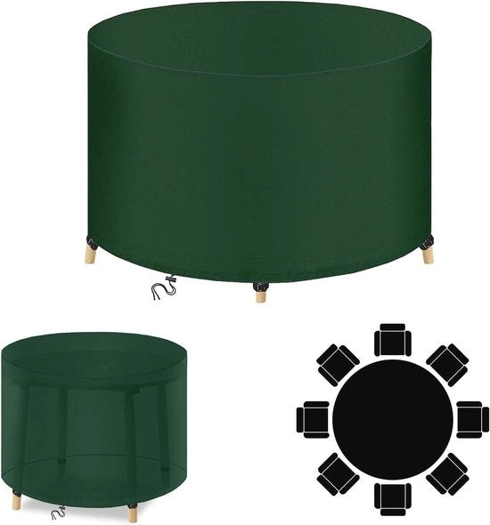 Ombrellone per Giardino Ronde 300x110cm | Impermeabile, Resistente al Vento e alle Radiazioni UV | Protezione per Sedie da Cucina