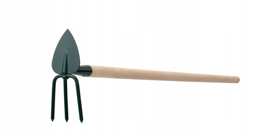 Zappa da giardino KADAX per scavare con forca da 8 cm e gancio da 115 cm