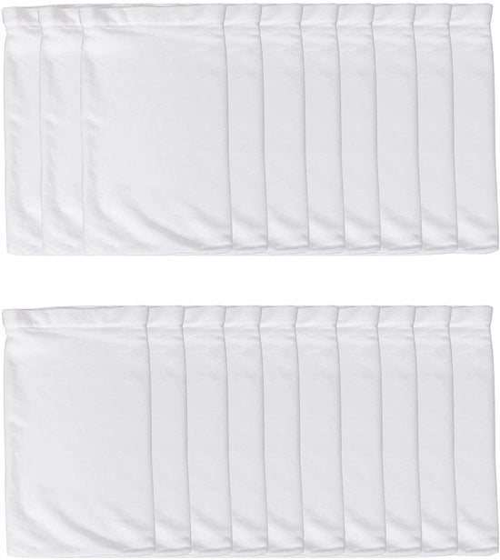 Kit di raccolta rifiuti per piscina 20 pezzi - Guanti filtranti riciclabili - Filtri efficaci - Tela di nylon - Protezione per piscina - Sacchi filtranti