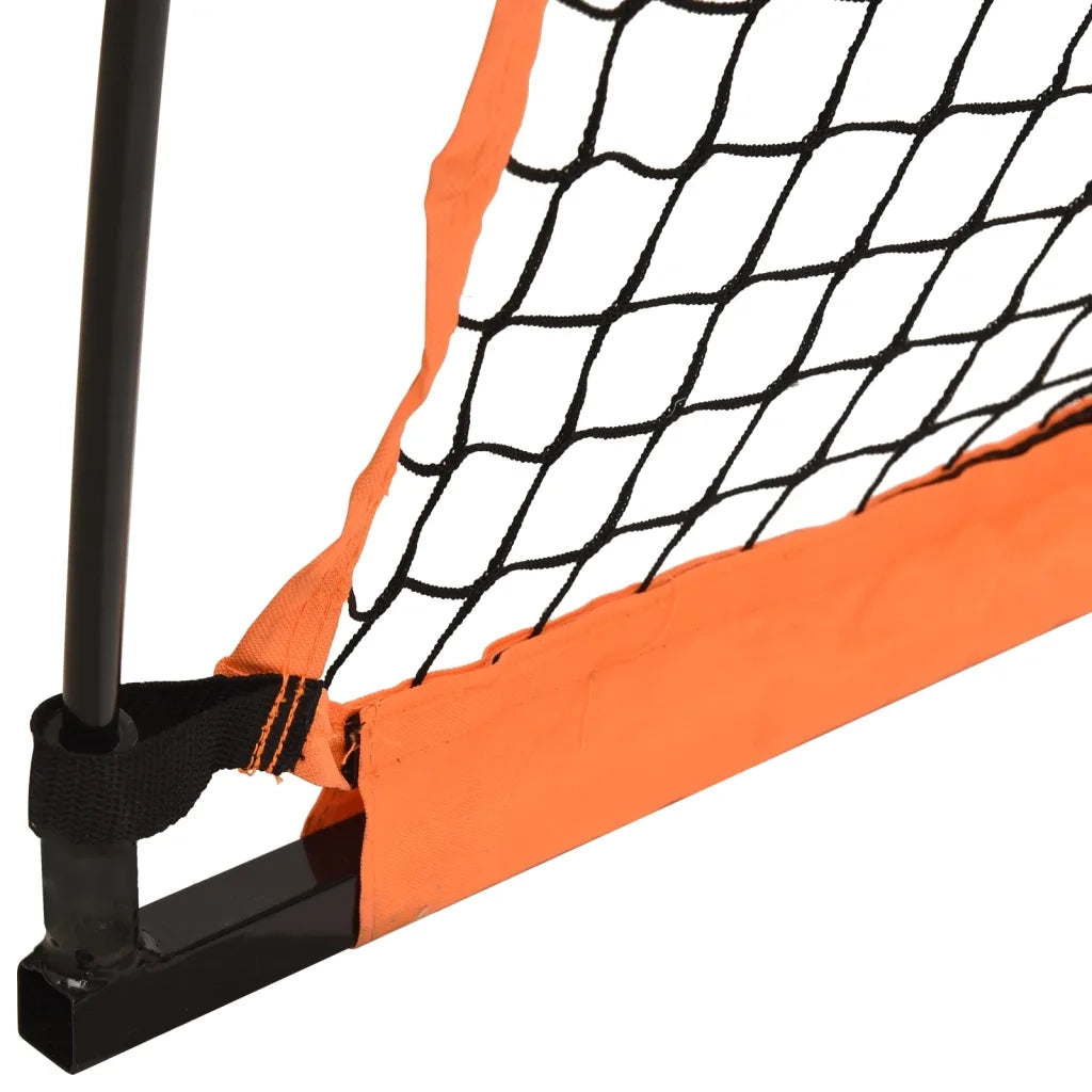 Rete Baseball Arancione e Nera 183x182x183cm Acciaio Poliestere CFW6112009