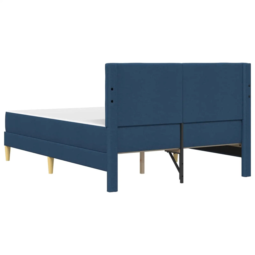 Struttura letto con materasso Blu 140 x 200 cm Tessuto