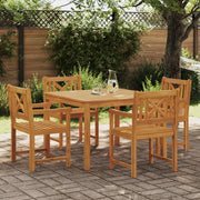 Set da Pranzo da Giardino  5 Pezzi Legno Massello di Acacia