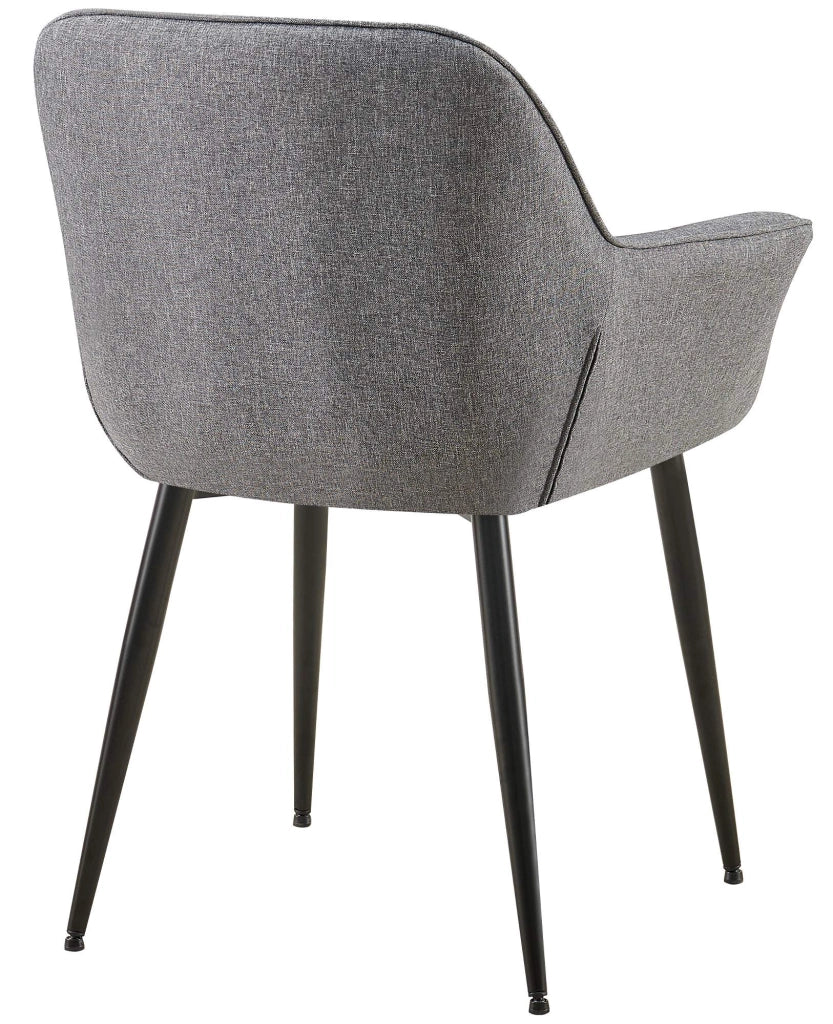 Sedia da pranzo Roseville grigio scuro,Tessuto