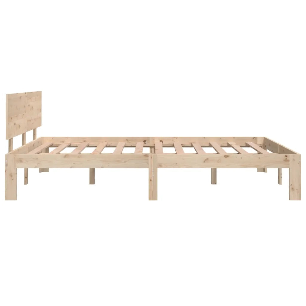 Giroletto-Struttura Letto in Legno Massello 135x190 cm Double 384981