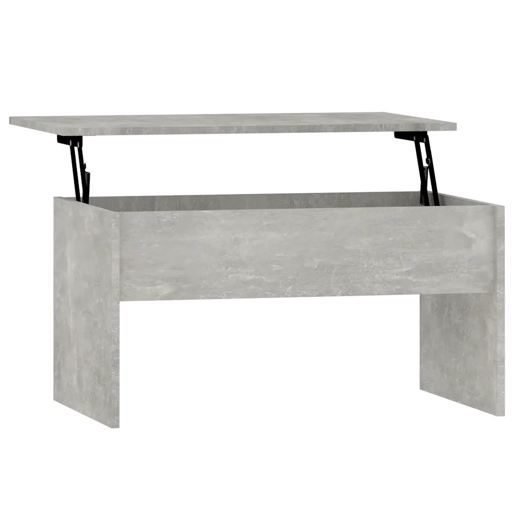 Tavolino Grigio Cemento 80x50,5x41,5 cm in Legno Multistrato 809642