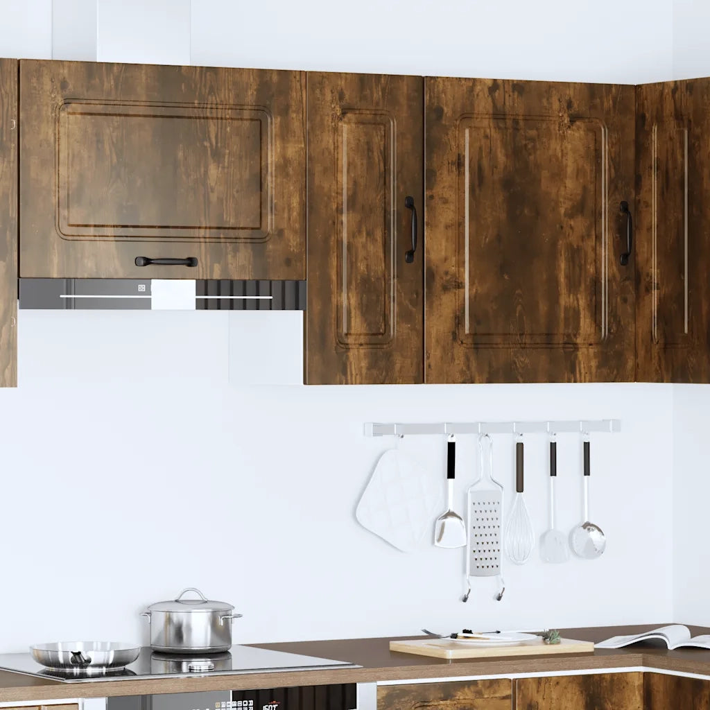 Pensile da Cucina Kalmar Rovere Fumo in Legno Multistrato