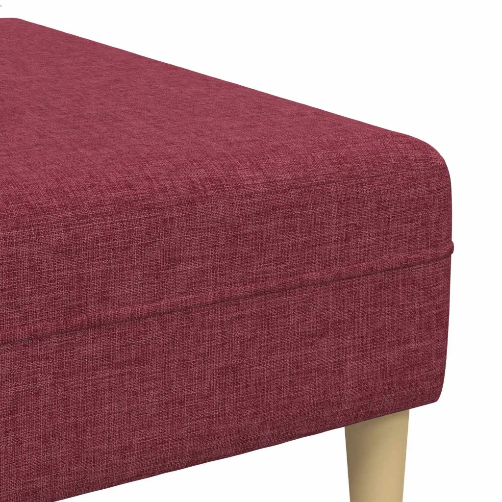 Divano per Soggiorno 3 pcs Rosso Vino 250 x 188 x 76 cm 3335115