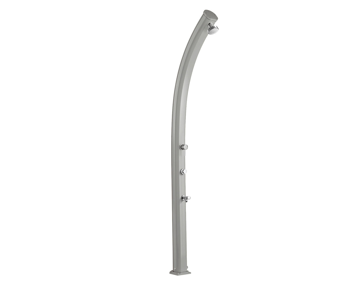 Doccia Solare da Giardino 25L Miscelatore Temporizzato e Lavapiedi Arkema Jolly Inox Paint