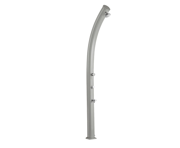 Doccia Solare da Giardino 25L Miscelatore Temporizzato e Lavapiedi Arkema Jolly Inox Paint