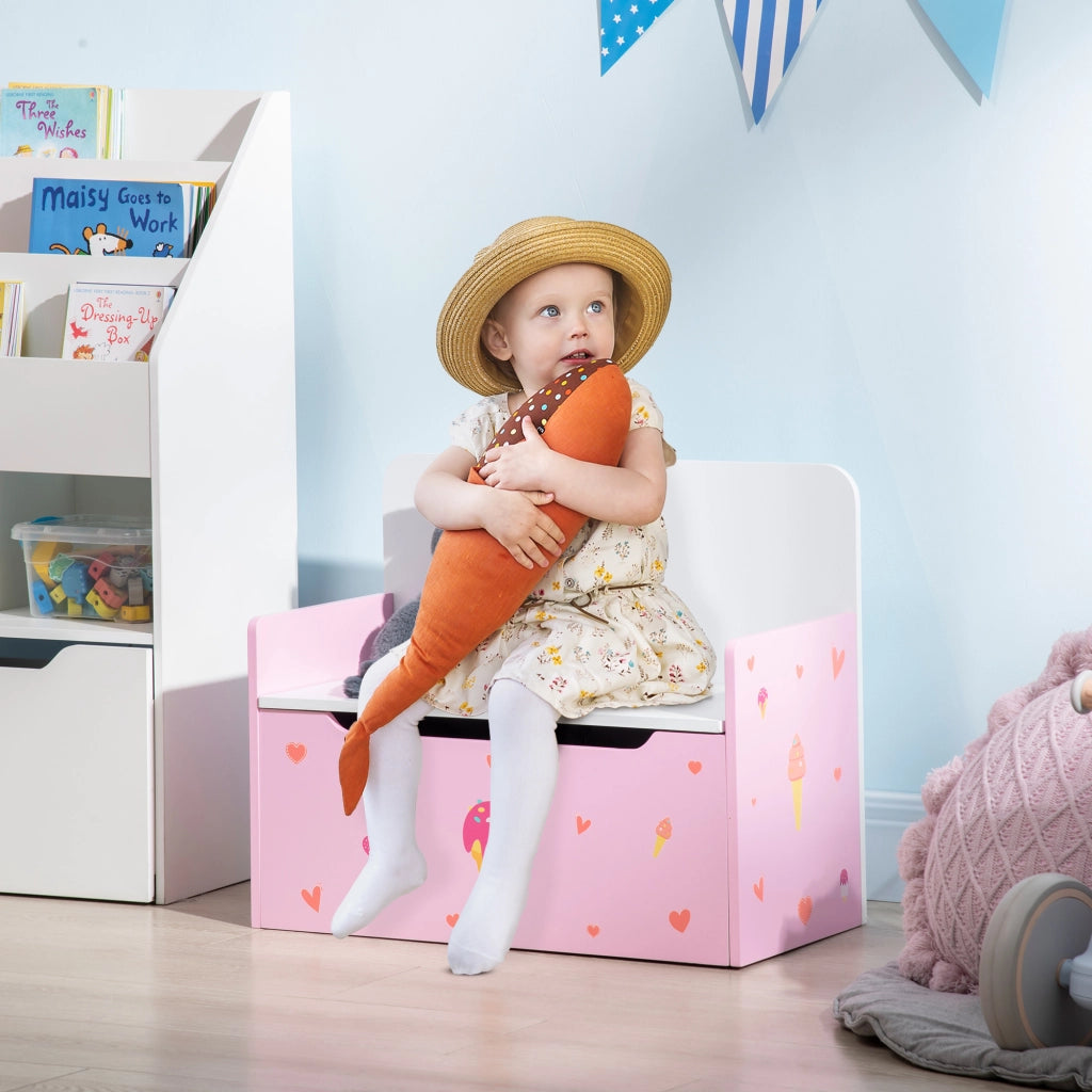 Banco con Ba¨´l per Bambini ¨C zephmum ¨C 60x30x50 cm Rosa