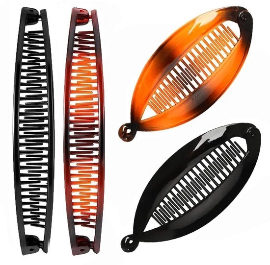 Accessori per capelli - Set di 4 - Per ponytail - Varietà di colori - Accessori per styling capelli - Adatto per donne e ragazze