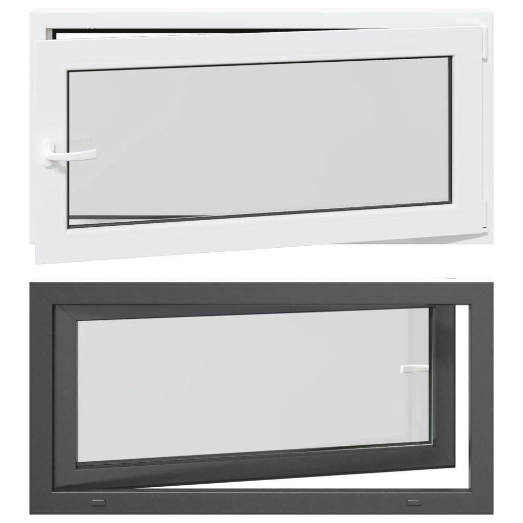 Finestra per Soffitta RISOR 120 x 60 cm PVC e Vetro Antracite CFW3770221