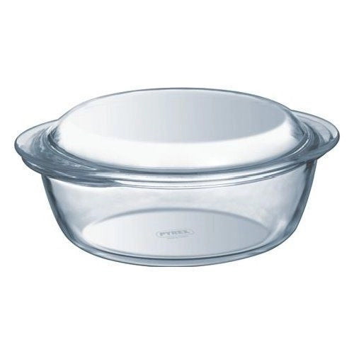Pyrex 2047143 Classic Casseruola Tonda con Coperchio 2.1 L vetro borosilicato colore Trasparente