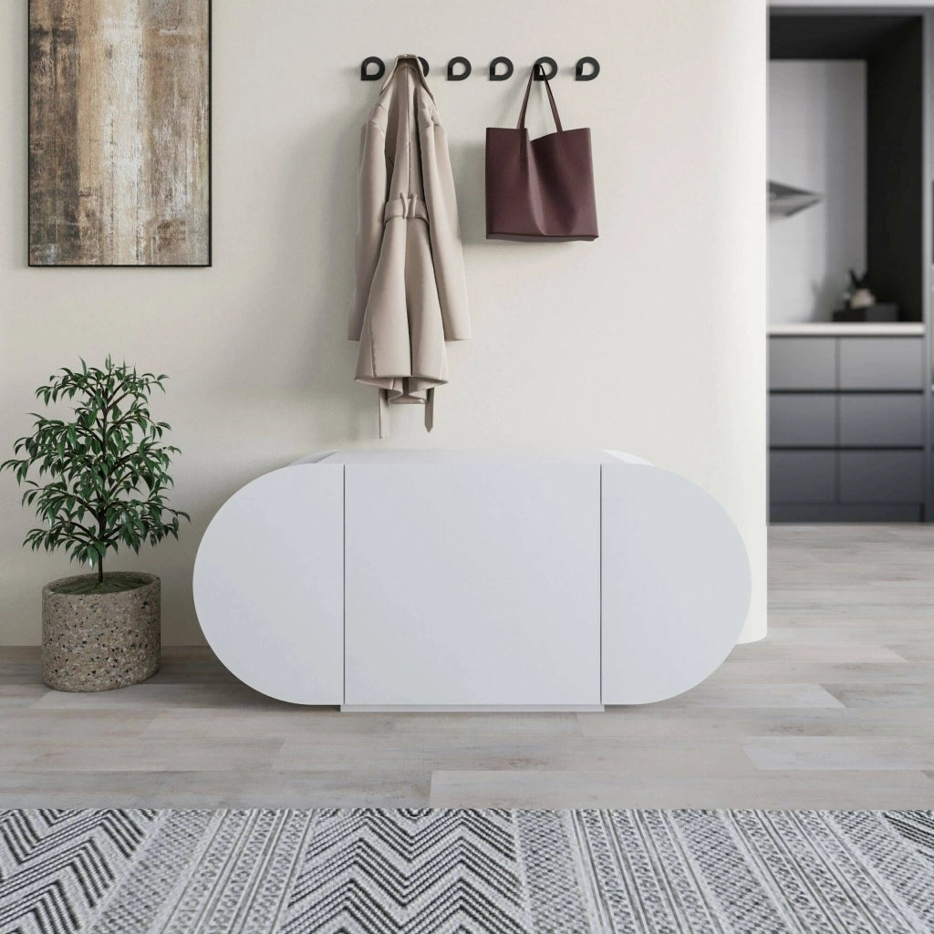 Mobile Portascarpe Sequoia, Scarpiera 10 Paia, 110x40x50h cm Bianco