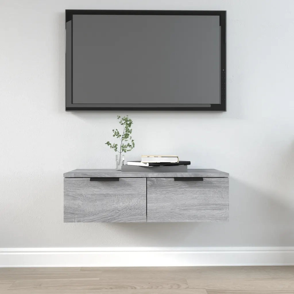 Armadietto a Muro | Mobile a Parete Grigio Sonoma 68x30x20cm in Legno Multistrato